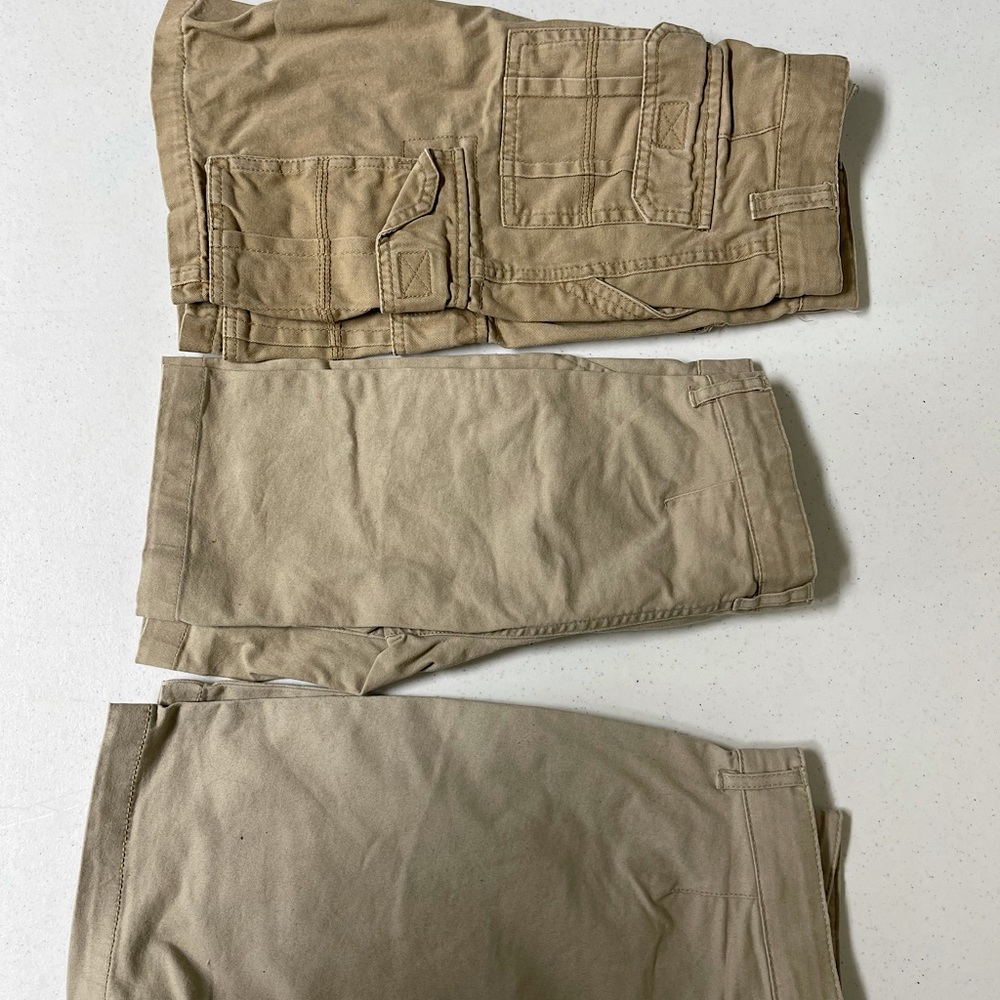 3 pairs khaki shorts old navy boys